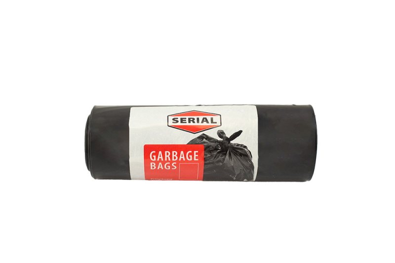 Šiukšlių maišai TRASH PANDA SERIAL STRONG, juodos sp., 30 mikr., 10 vnt., 60 l
