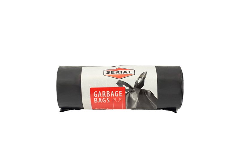 Šiukšlių maišai TRASH PANDA SERIAL STRONG, juodos sp., 50 mikr., 5 vnt., 240 l