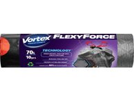 Šiukšlių maišai VORTEX FLEXY DUO STRAWSTR, 10 vnt., 1 vnt., 70 l