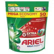 Sk. kaps. ARIEL EXTRA STAIN REMOV., 50 skalb.