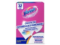Skalb. servetėlės VANISH GOLD COLOR PROTECT nuo nusidažymo, 16 vnt