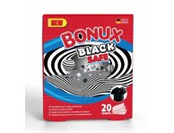 Skalbiamosios servetėlės BONUX BLACK SAFE, 20 vnt