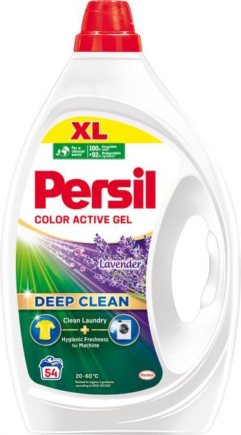 Skalbimo gelis PERSIL Lavender Color, 54 skalbimai, 2.43 l