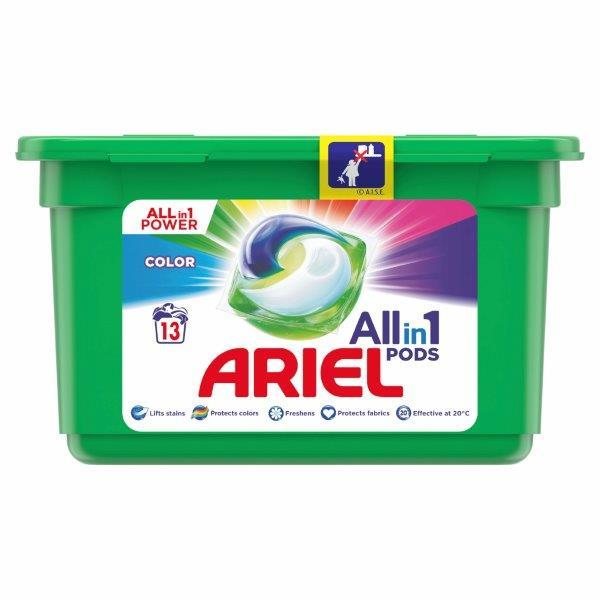 Skalbimo kapsulės ARIEL Color, 13 skalb.