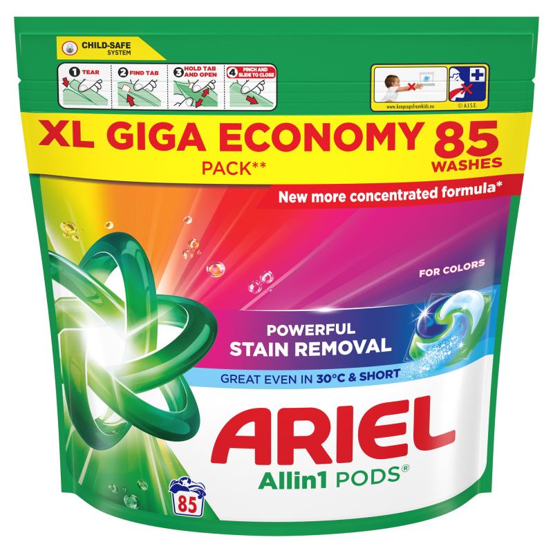 Skalbimo kapsulės ARIEL Color, 85 vnt