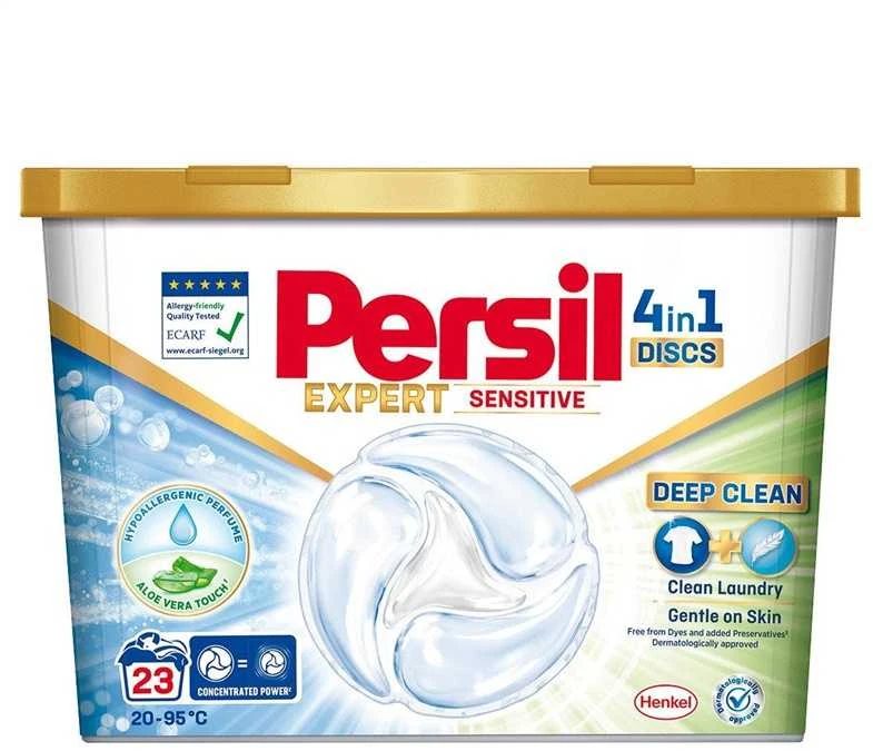 Skalbimo kapsulės PERSIL DISCS Sensitive, 23 skalbimai
