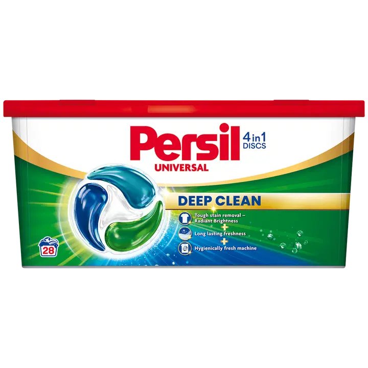 Skalbimo kapsulės PERSIL DISCS Universal, 28 vnt