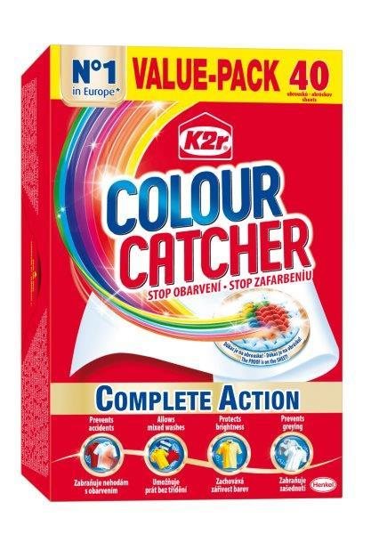 Skalbimo lapeliai K2R Colour Catcher, 40 vnt