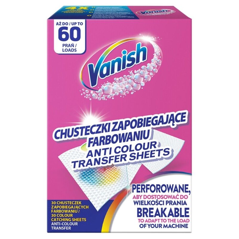 Skalbimo lapeliai VANISH, 60 vnt
