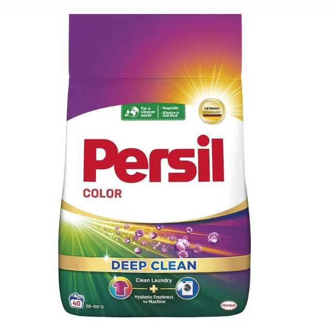 Skalbimo milteliai PERSIL Color, 40 skalbimų, 2.2 kg