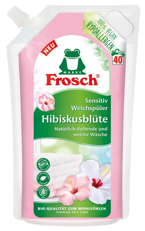 Skalbinių minkštiklis FROSCH, kinrožės kvapo, 1 l