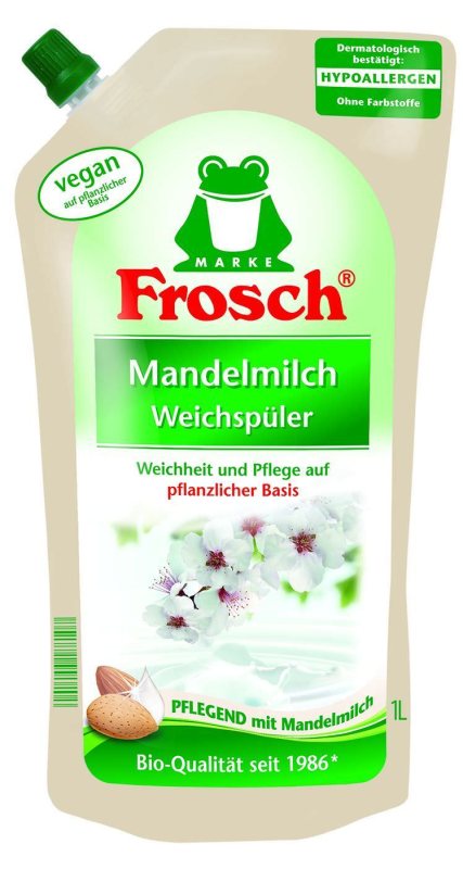 Skalbinių minkštiklis FROSCH, migdolų kvapo, 1 l