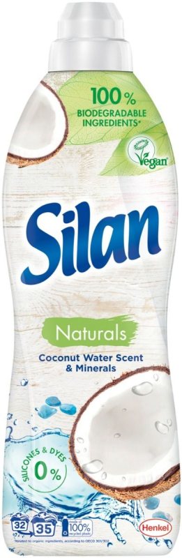 Skalbinių minkštiklis SILAN Coconut Water Scent & Minerals, 35 skalbimai, 770 ml