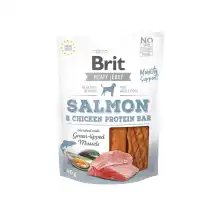 Skan. šunims BRIT JERKY SALMON PROTEIN, 80 g