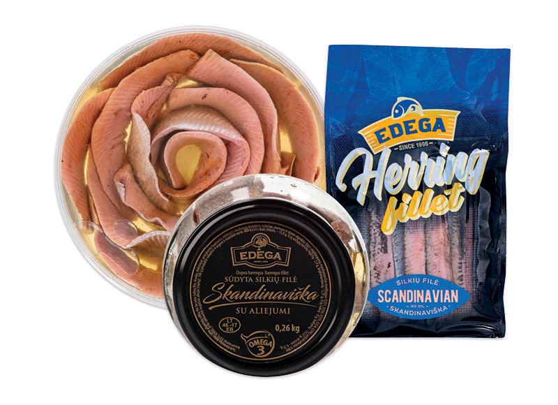 SKANDINAVIŠKAI silkių filė, 260 g