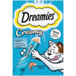 Skanėstai katėms DREAMIES CREAMY, su lašiša, 40 g