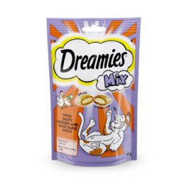 Skanėstai katėms DREAMIES su antiena ir vištiena, 60 g