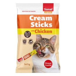 Skanėstai katėms Sanal Cream Sticks Chicken, 75 g