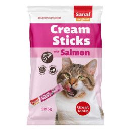 Skanėstai katėms Sanal Cream Sticks Salmon, 75 g