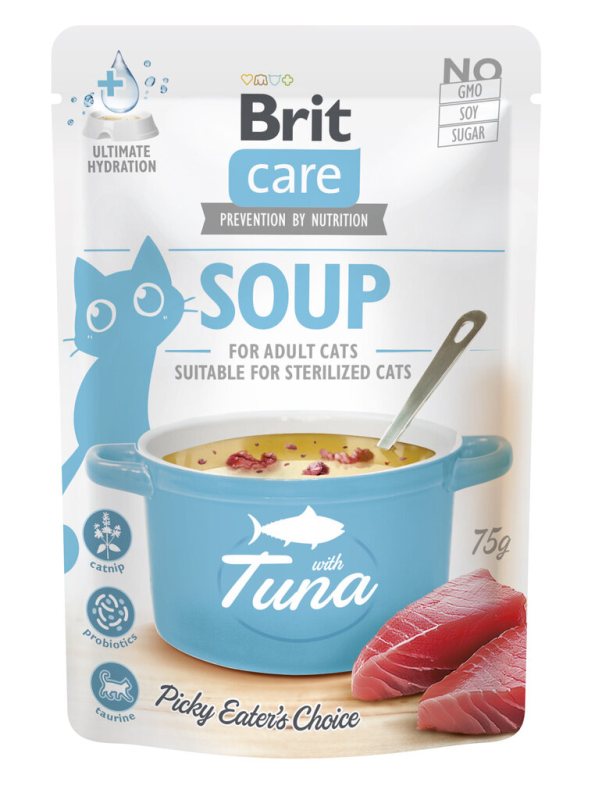 Skanėstas katėms BRIT Cat Soup Tuna, su tunu, 75 g