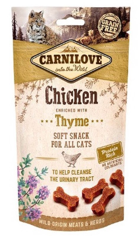 Skanėstas katėms CARNILOVE Chicken With Thyme, su vištiena ir čiobreliais, 50 g