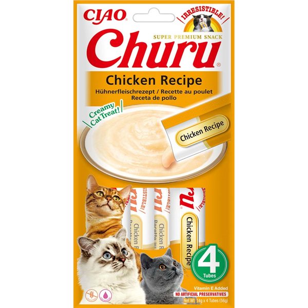 Skanėstas katėms CHURU, su vištiena, 4 vnt