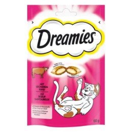 Skanėstas katėms DREAMIES su jautiena, 60 g