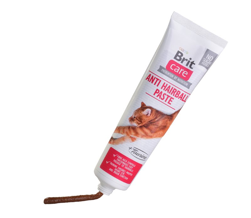 Skanėstas katėms pasta Brit Care Cat Anti Hairball with Taurine, 100 ml