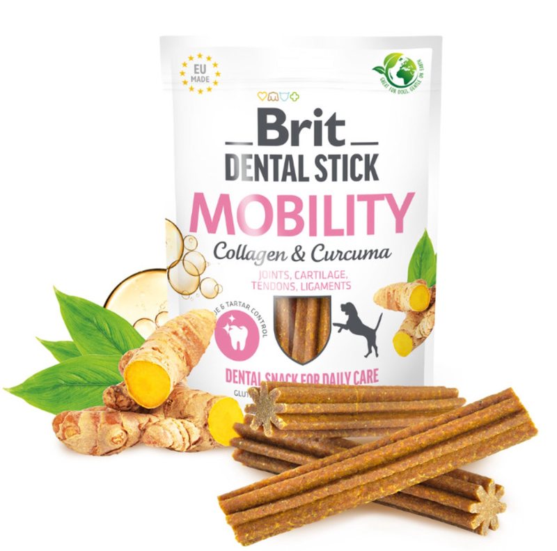 Skanėstas šunims BRIT Dental Stick Teeth & Gums, su ramunėlėmis ir šalavijais, 7 vnt
