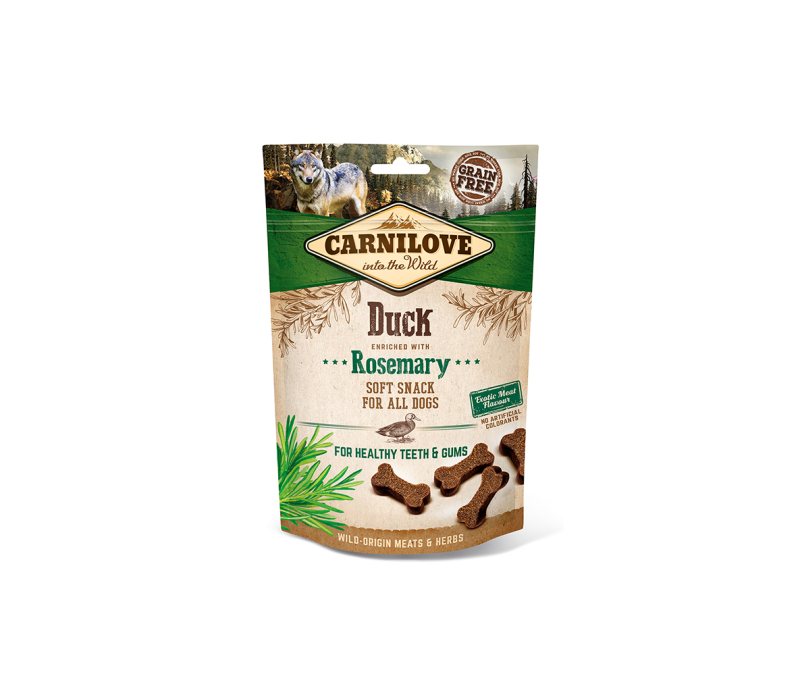 Skanėstas šunims CARNILOVE Duck with Rosemary, su antiena ir rozmarinu, 200 g