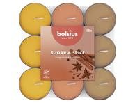 Skridininės žvakės BOLSIUS Sugar Spice, 18 vnt
