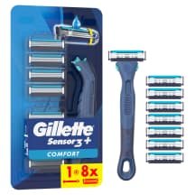 Skust. GILLETTE SENSOR 3+ COMF., galv., 8 vnt