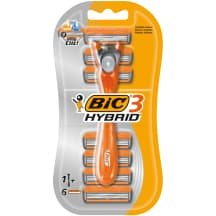 Skustuvas BIC 3 HYBRID, 3 ašm. 6 keič. galv.