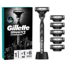 Skustuvas GILLETTE MACH3 CHARCOAL, 6 galvutės