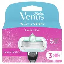 Skustuvo galvutės VENUS PARTY EDITION, 3 vnt