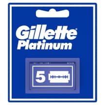 Skustuvo peiliukai GILLETTE PLATINUM, 5 vnt