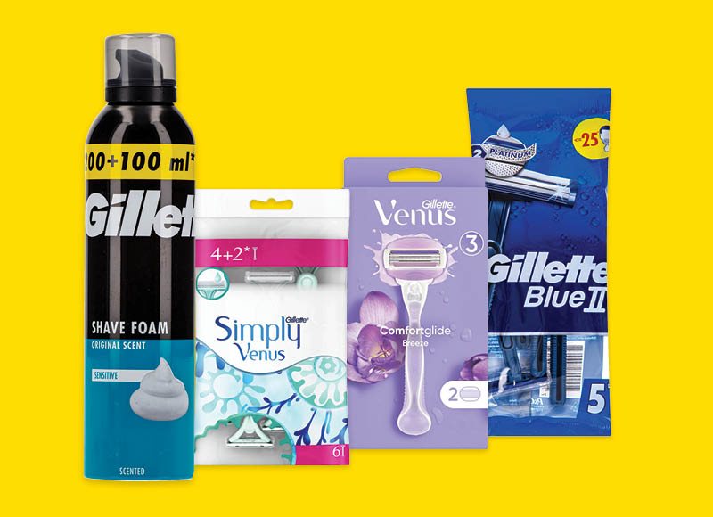 Skutimosi priemonėms GILLETTE IR VENUS