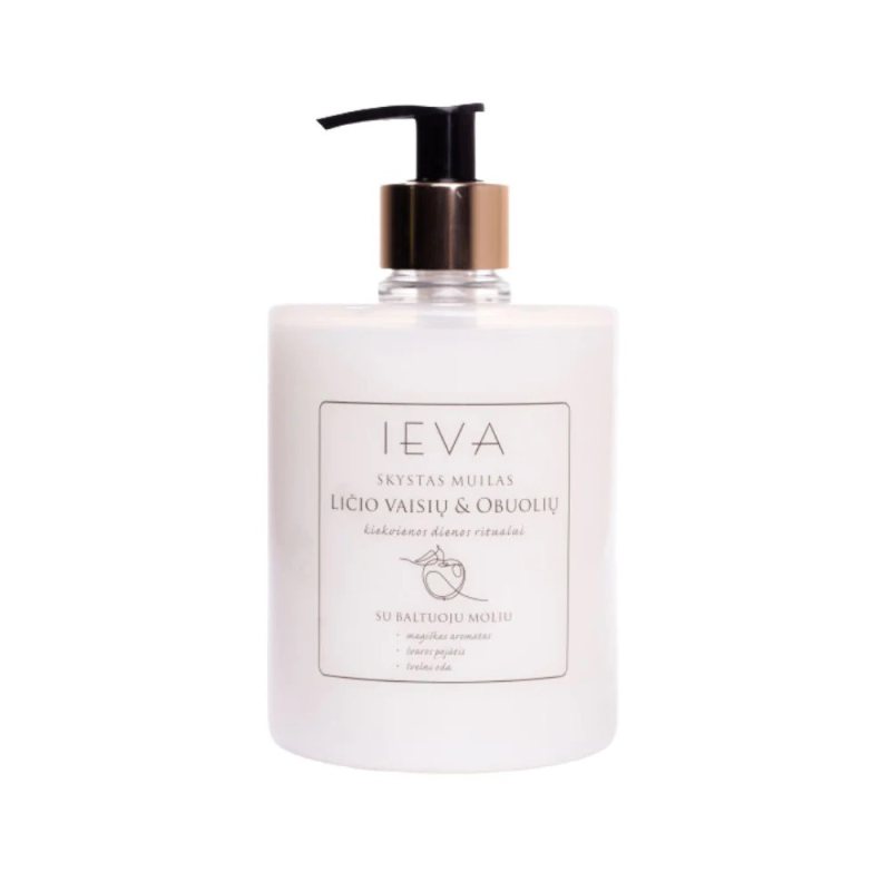 Skystas muilas IEVA ličio ir obolių aromato, 500 ml