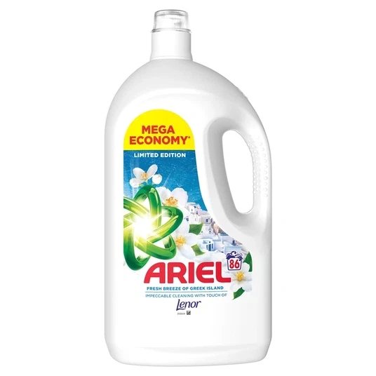 Skystas skalbiklis ARIEL Fresh Breeze, 3,87 l, 86 skalb.
