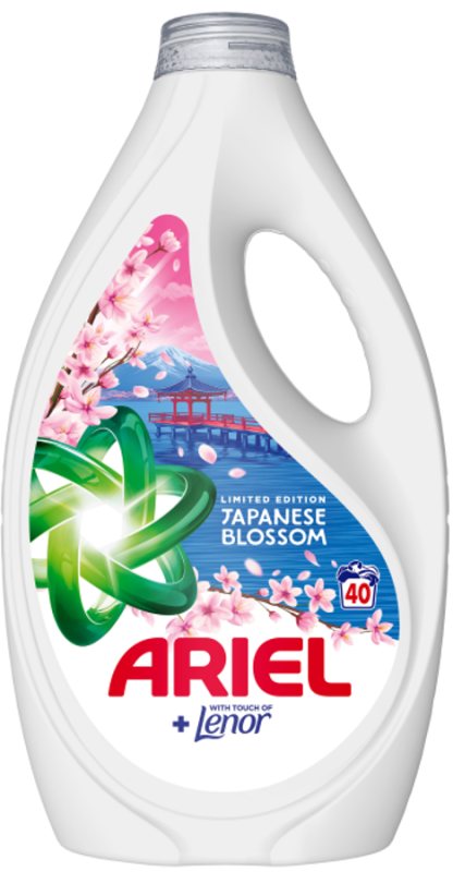 Skystas skalbiklis ARIEL Japanese Blossom, 40 skalbimai, 1.8 l