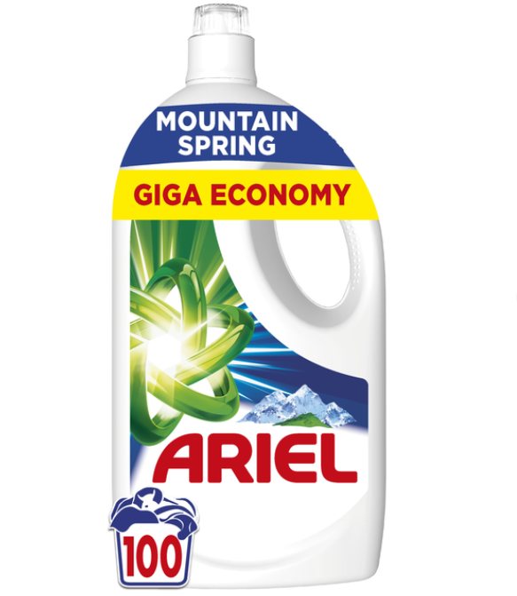 Skystas skalbiklis ARIEL Mountain Spring, 4,5 l, 100 skalb.
