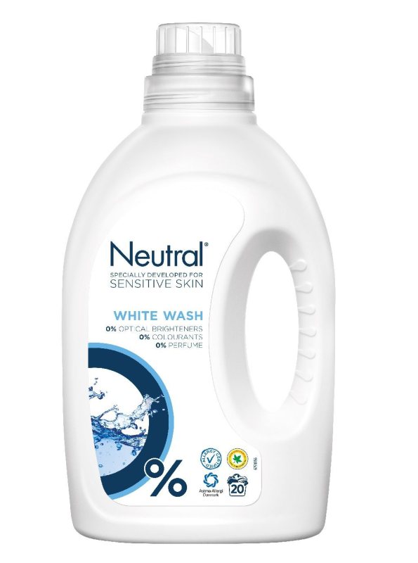 Skystas skalbiklis NEUTRAL, baltiems audiniams, 20 skalbimų, 1 l