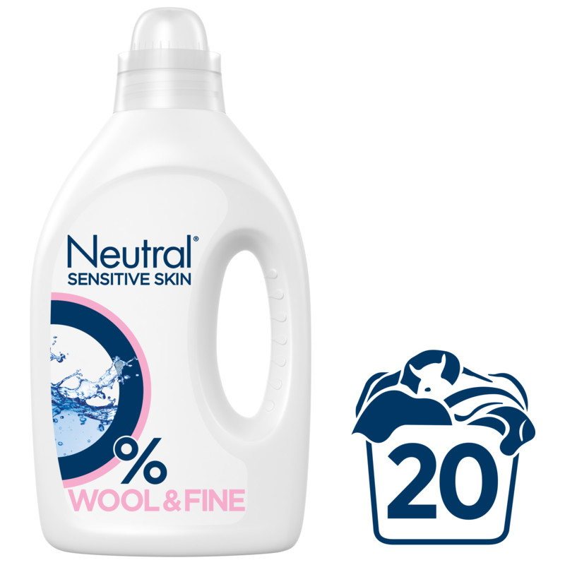 Skystas skalbiklis NEUTRAL Wool & Fine, 20 skalbimų, 1 l