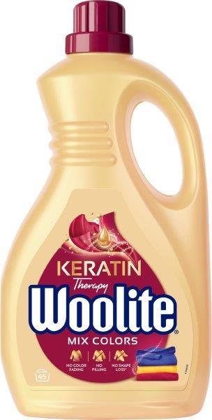 Skystas skalbiklis WOOLITE Mix Colors su keratinu, 2.7 l