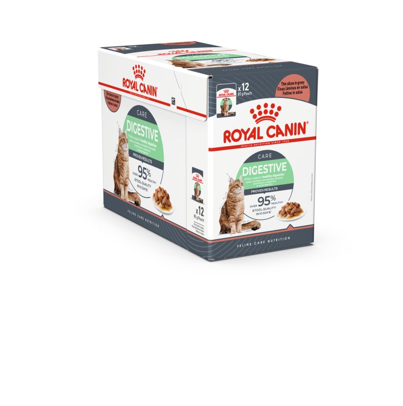 Šlapias kačių ėdalas ROYAL CANIN DIGEST SENSITIVE IN GRAVY, 12 x 85 g