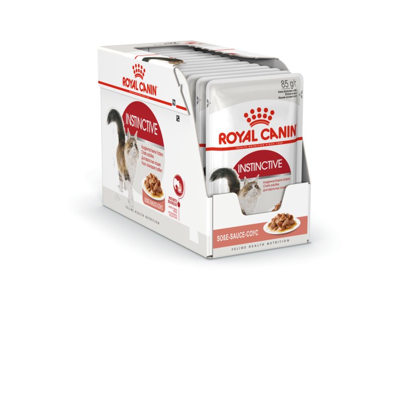 Šlapias kačių ėdalas ROYAL CANIN INSTINCTIVE IN GRAVY, 12 x 85 g