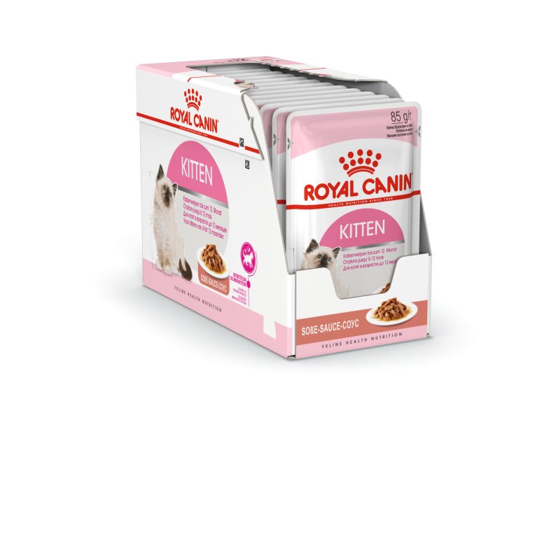 Šlapias kačiukų ėdalas ROYAL CANIN KITTEN INSTINCTIVE IN GRAVY, 12 x 85 g