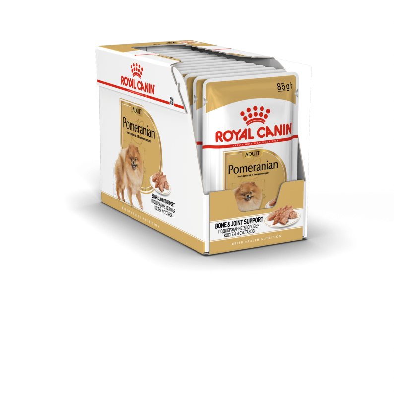 Šlapias šunų ėdalas Pomeranijos špicam ROYAL CANIN POMERANIAN WET, 12 x 85 g