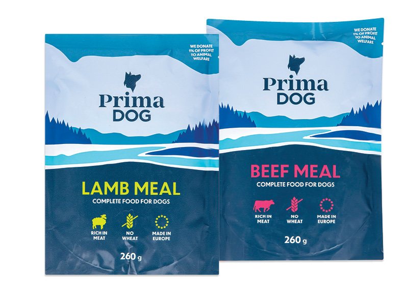 Šlapias šunų ėdalas PRIMA DOG, 260 g