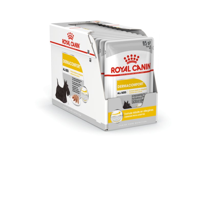Šlapias šunų ėdalas ROYAL CANIN DERMACO LOAF, 12 x 85 g